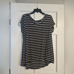 Columbia Striped Black/white Top